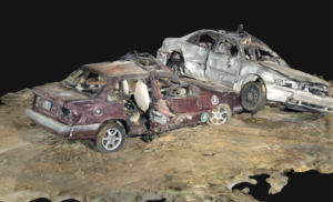 Car accident 3D model